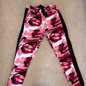 Fashion Nova- Pink Camo Joggers
